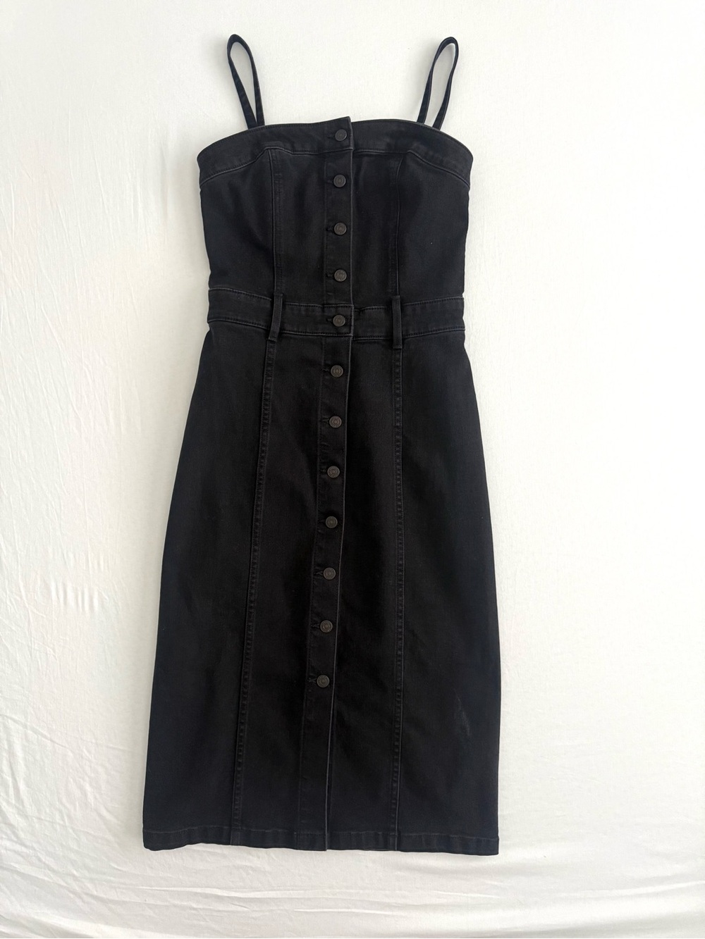Levi’s Denim Button-Front Midi Dress